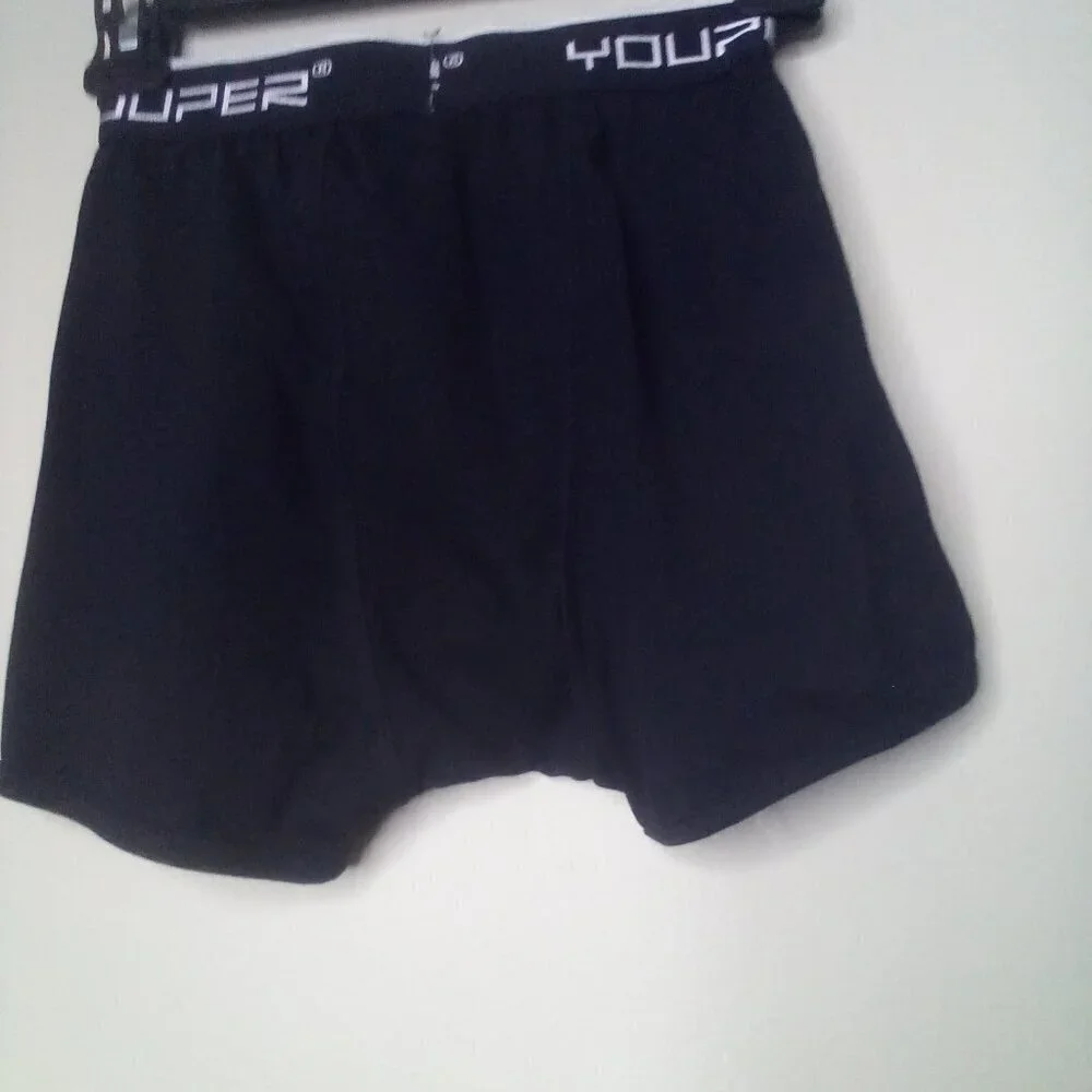 Youper Youth Boxer Brief With Baseball Cup L Boys Black